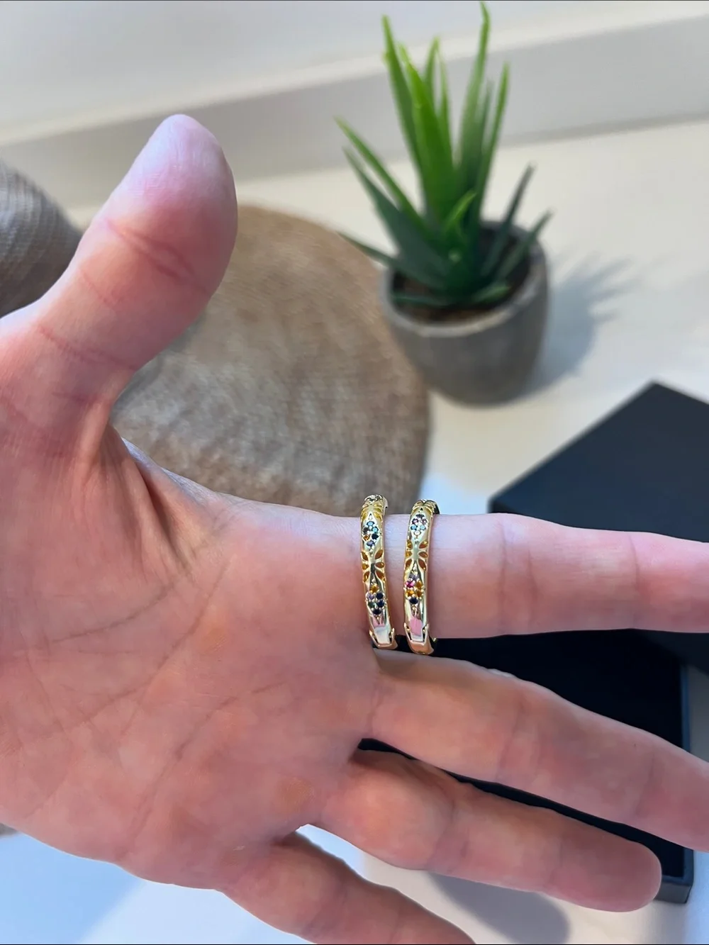 Gold Tone Filigree Hoop Earrings - Women Jewelry